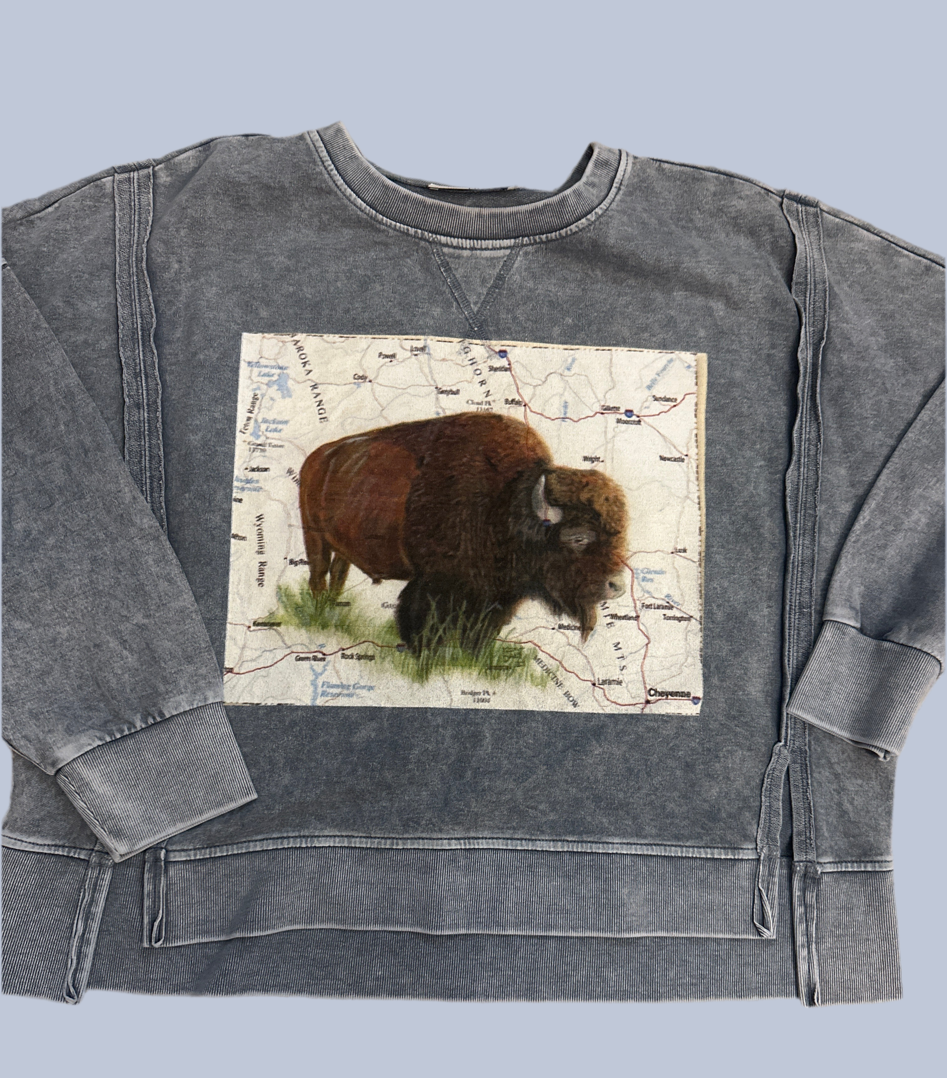 Buffalo Wyoming split lightweight sweatshirt