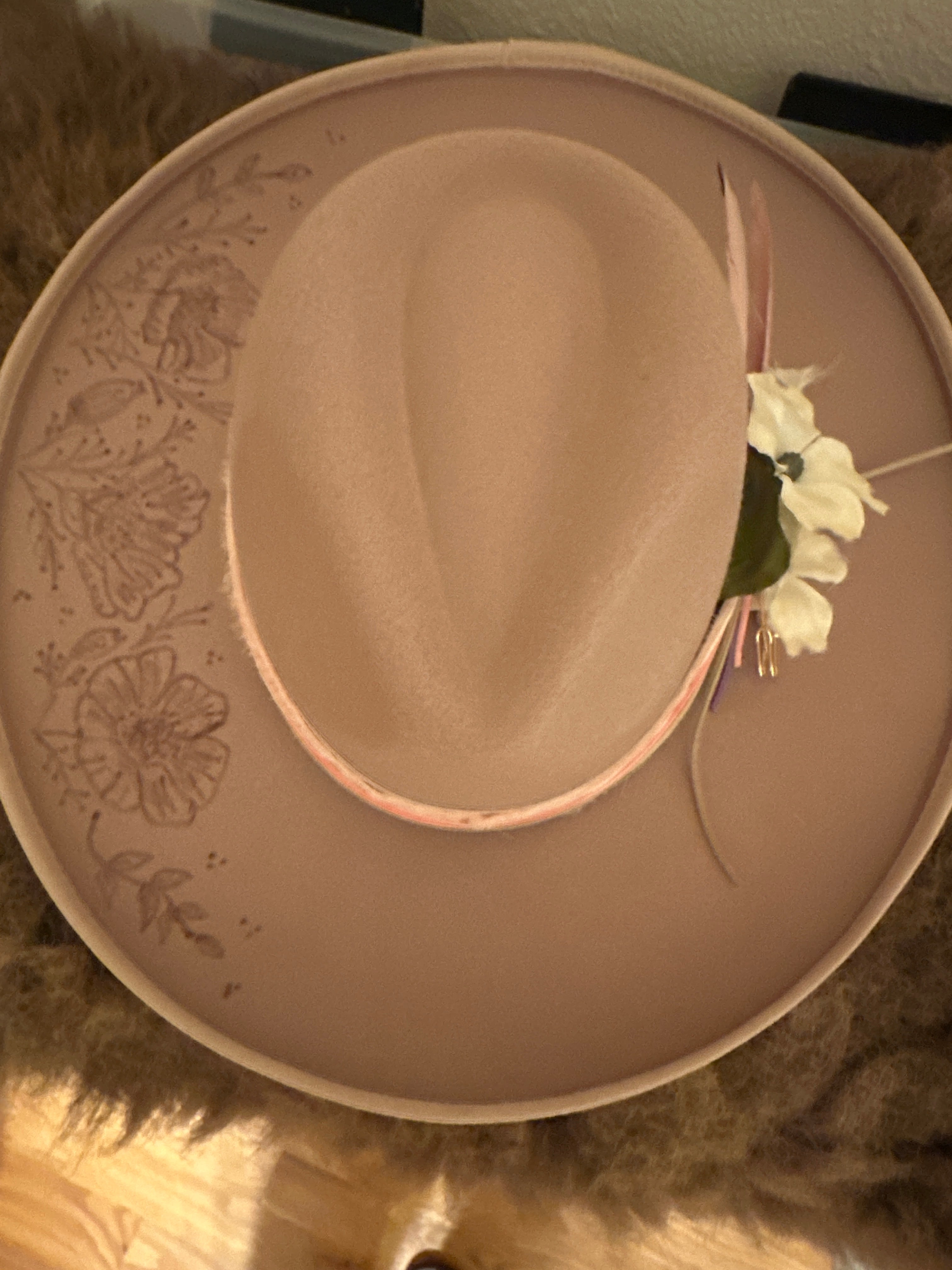 Spring floral hat