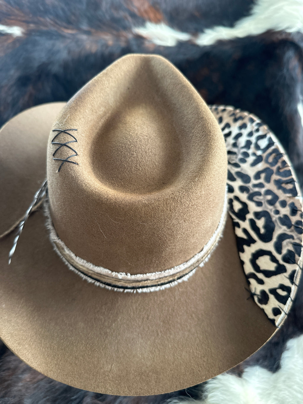 Leopard wild cowboy hat