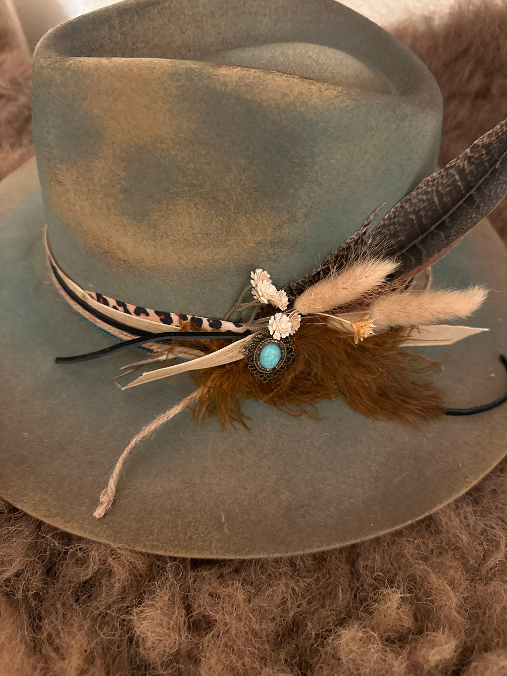 Fancy Vintage leopard band hat