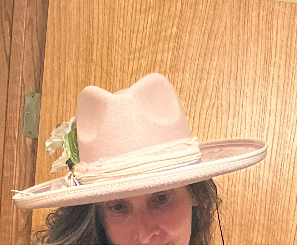 Spring floral hat