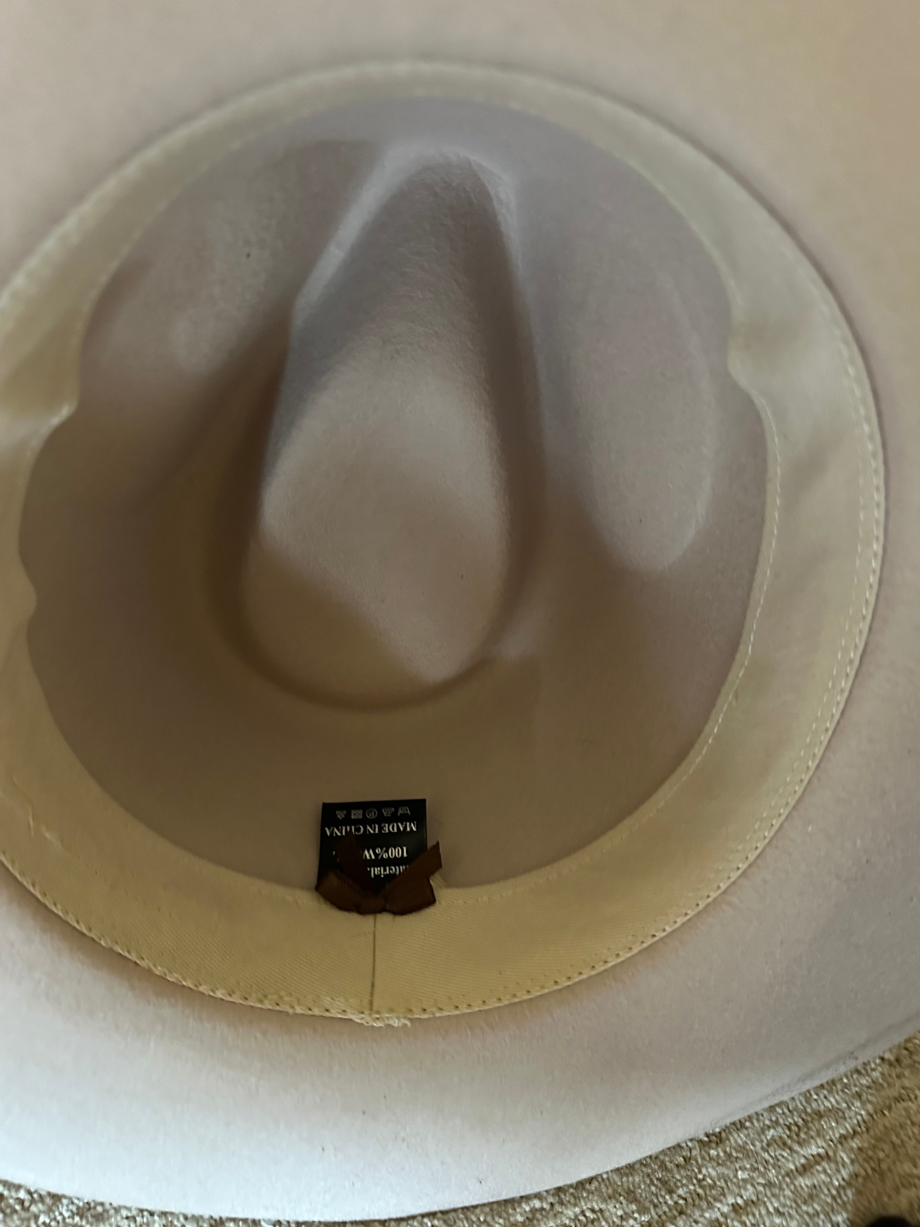 Wild flower wool hat