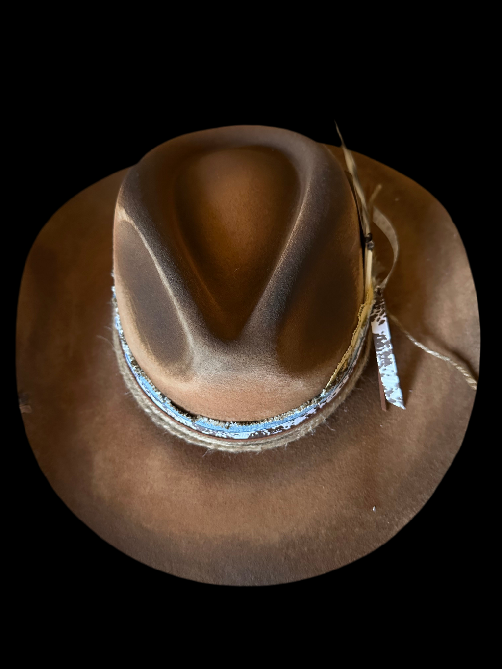 Painted western hat