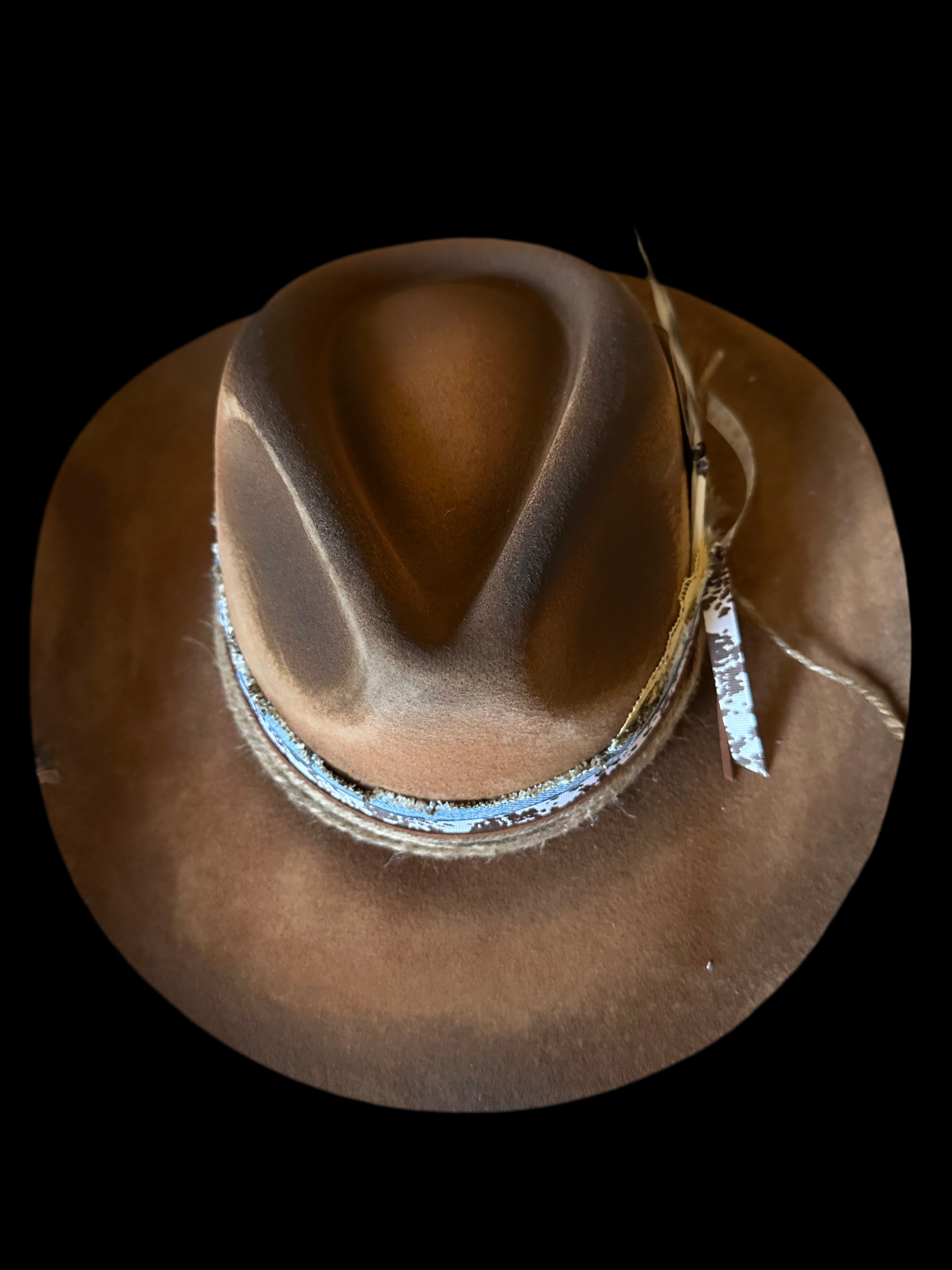 Painted western hat